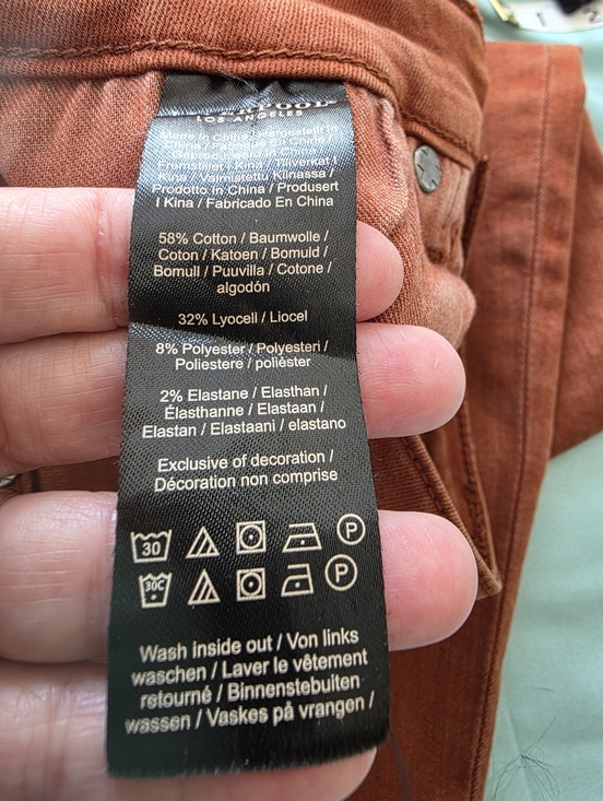 Liverpool High-Rise Skinny Jeans in Rust - Picture 8 of 8